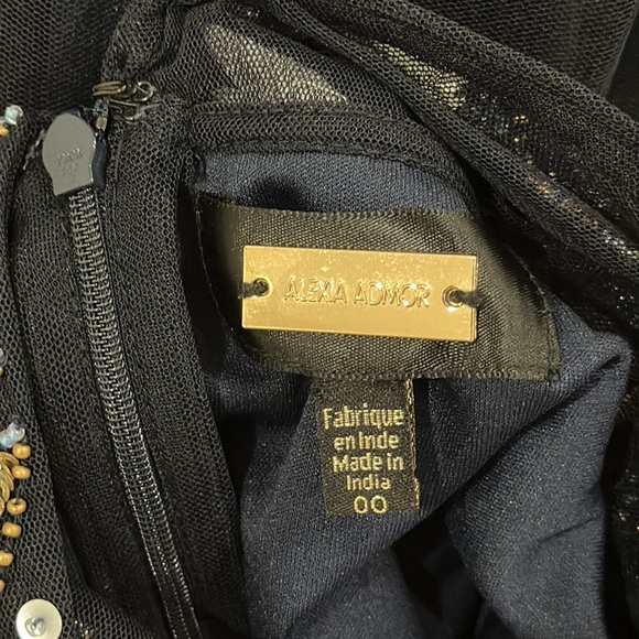 Alexia Admor blue sequin dress sz 00 - Picture 7 of 7